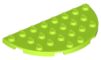 Пластина Lego круглая Plate, Round Half 4 x 8 22888
